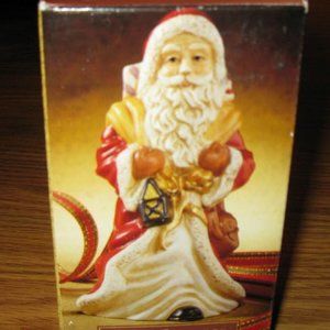 Porcelain Dinner Bell HomeTrends Santa Figure New